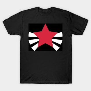 Red Star Burst iPhone case (black) T-Shirt